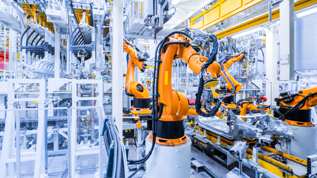 AI-powered technologies transforming modern manufacturing.