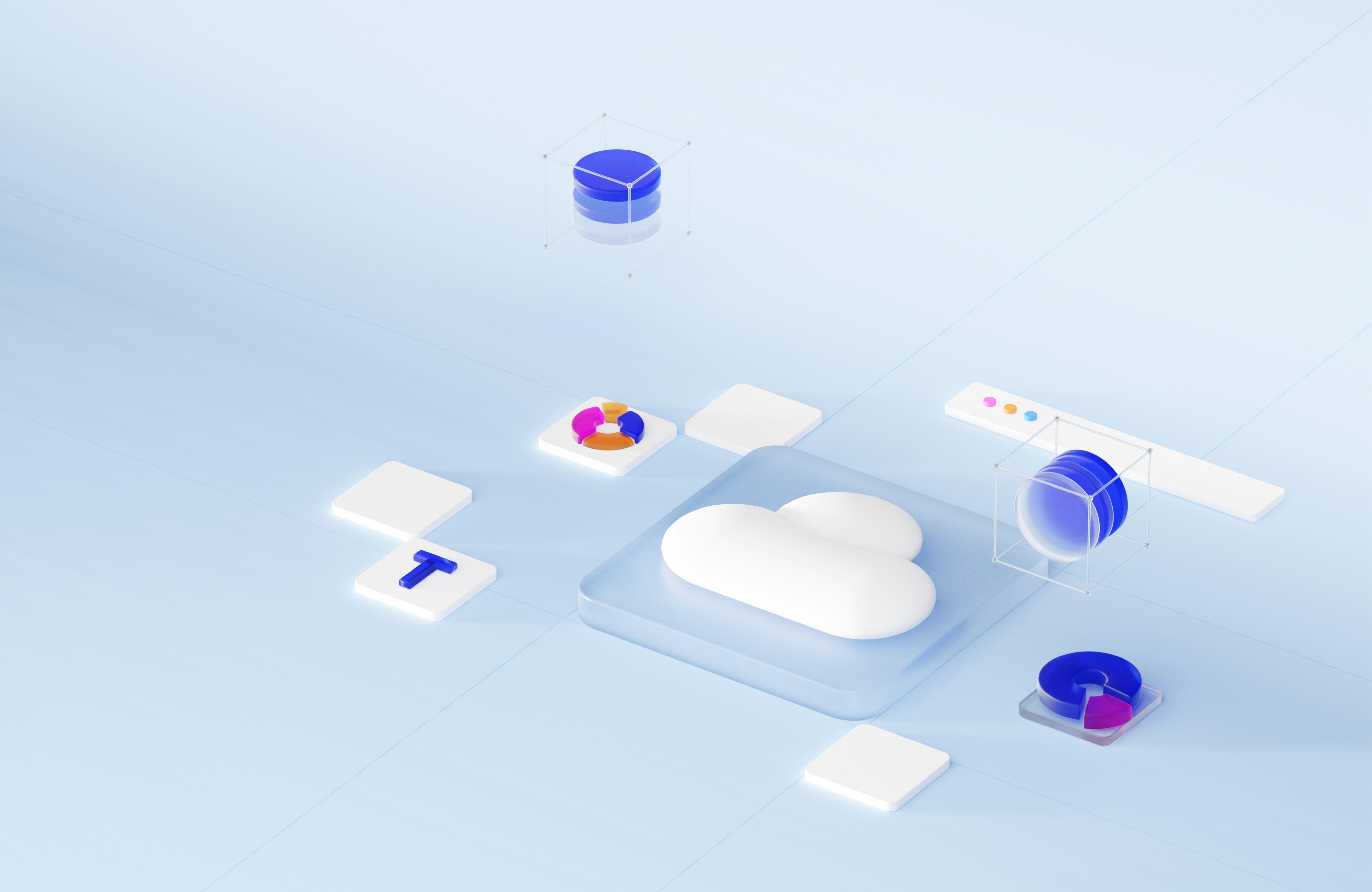 Hybrid cloud connecting private and public cloud infrastructure.