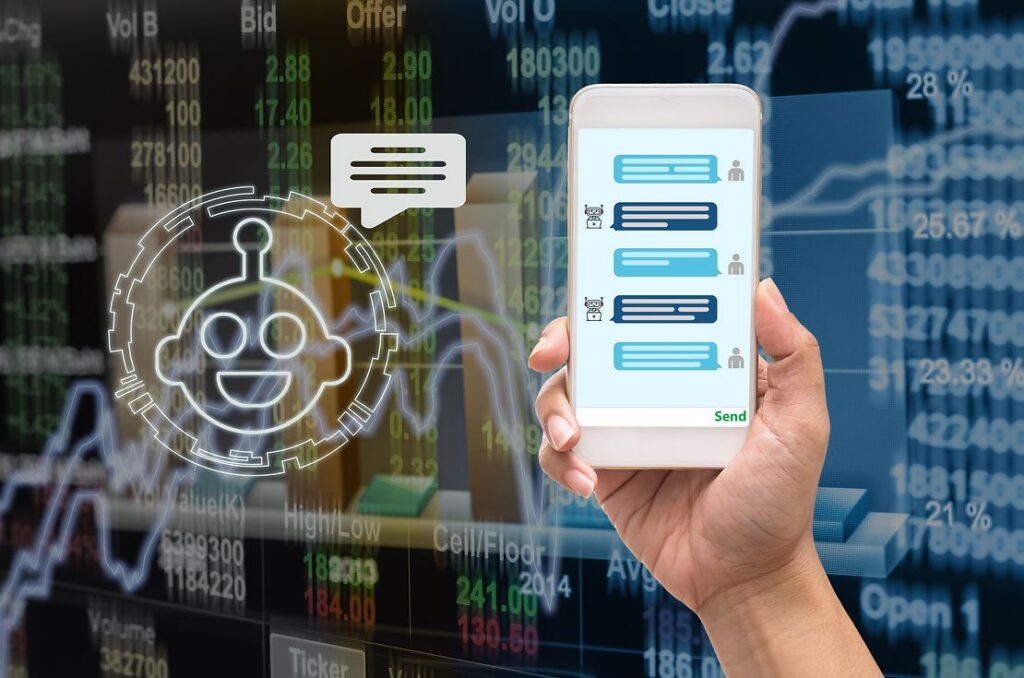 AI writing technology generating and assisting with digital content.
