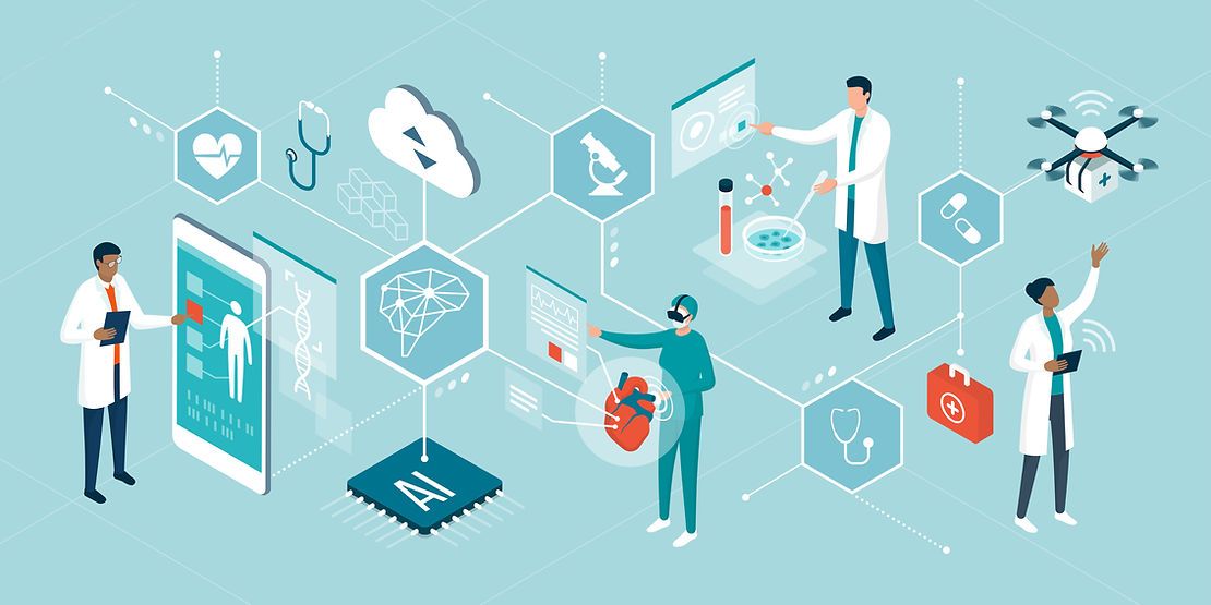 Artificial intelligence technologies supporting healthcare and medical services